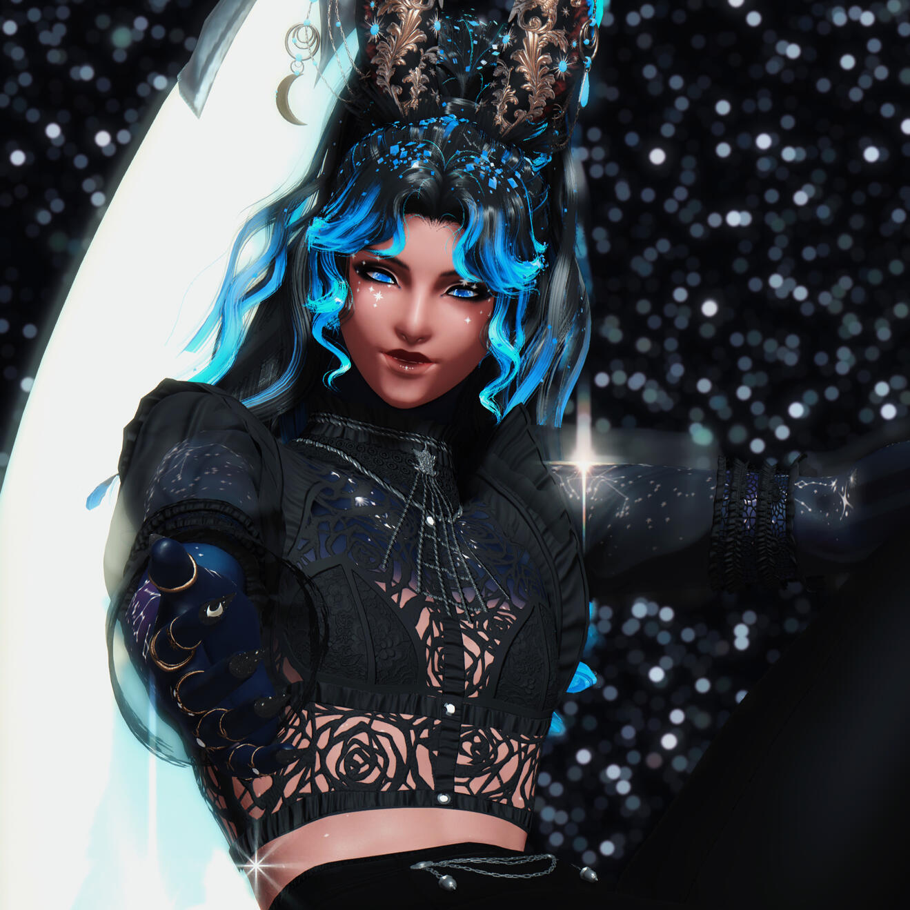 Moon and Stars